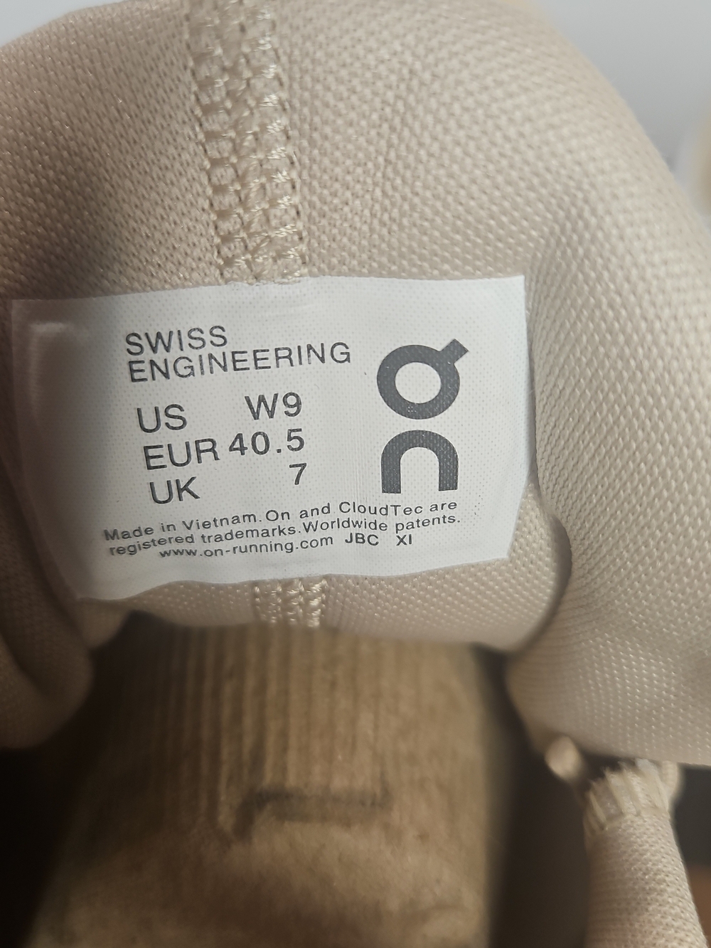 On Running Women’s High-Top Cloud Sneakers - Sand/Tan - Picture 6 of 8